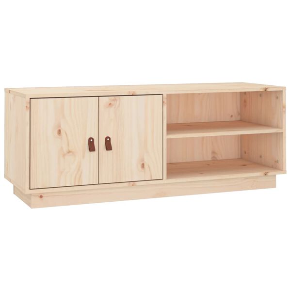 vidaXL Έπιπλο Τηλεόρασης 105 x 34 x 40 εκ. από Μασίφ Ξύλο Πεύκου