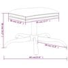 vidaXL Υποπόδιο Μπορντό 60x60x36 εκ. από Συνθετικό Δέρμα