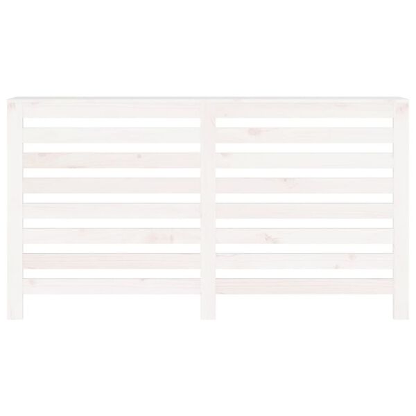 vidaXL Κάλυμμα Καλοριφέρ Λευκό 153 x19 x 84 εκ. από Μασίφ Ξύλο Πεύκου