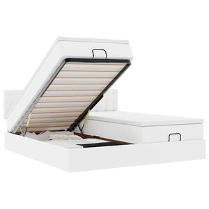 vidaXL &Omicron;&theta;&omega;&mu;&alpha;&nu;&iota;&kappa;ό &kappa;&rho;&epsilon;&beta;ά&tau;&iota; &mu;&epsilon; &sigma;&tau;&rho;ώ&mu;&alpha;&tau;&alpha; &Lambda;&epsilon;&upsilon;&kappa;ό 160x200cm Faux Leather