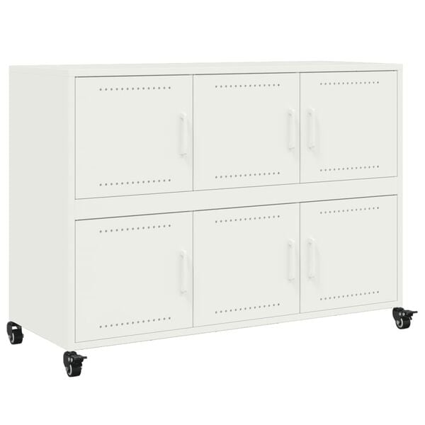 vidaXL Ντουλάπι Ροζ 100,5x39x72 εκ. από Χάλυβα