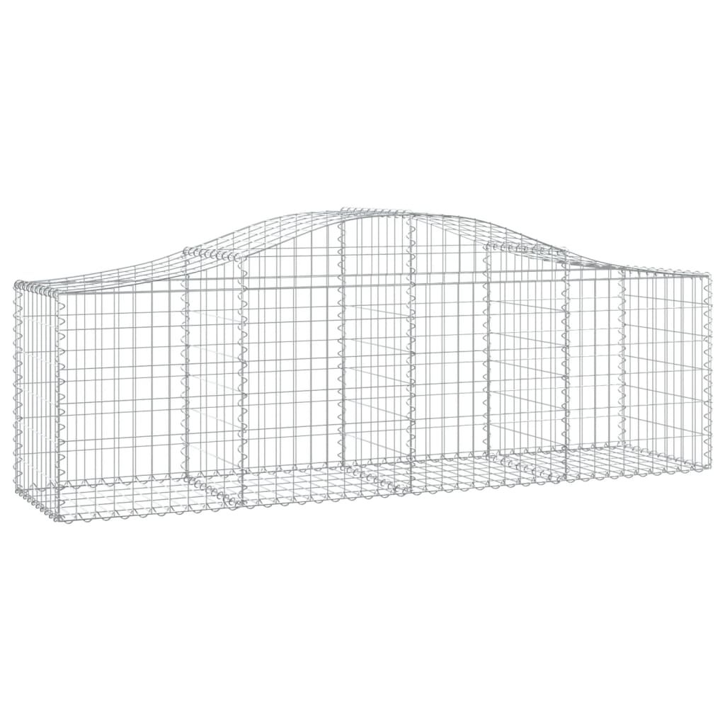 vidaXL Συρματοκιβώτια Τοξωτά 20 τεμ. 200x50x60/80 εκ. Γαλβαν. Ατσάλι
