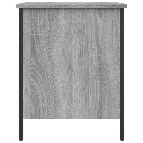 vidaXL Παγκάκι Αποθήκευσης Γκρι Sonoma 40x42,5x50εκ Επεξεργασμένο Ξύλο