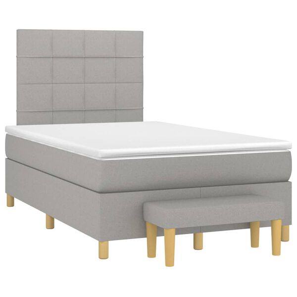 vidaXL &Kappa;&rho;&epsilon;&beta;ά&tau;&iota; Boxspring &mu;&epsilon; &Sigma;&tau;&rho;ώ&mu;&alpha; &Alpha;&nu;&omicron;&iota;&chi;&tau;ό &Gamma;&kappa;&rho;&iota; 120x200 &epsilon;&kappa;. &Upsilon;&phi;&alpha;&sigma;&mu;ά&tau;&iota;&nu;&omicron;