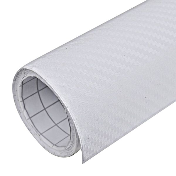vidaXL Μεμβράνη Αυτοκινήτου 3D Λευκή 100 x 150 εκ.