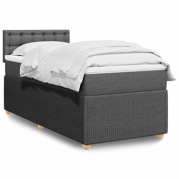 vidaXL &Kappa;&rho;&epsilon;&beta;ά&tau;&iota; Boxspring &mu;&epsilon; &Sigma;&tau;&rho;ώ&mu;&alpha; &Sigma;&kappa;&omicron;ύ&rho;&omicron; &Gamma;&kappa;&rho;&iota; 100x200 &epsilon;&kappa;. &Upsilon;&phi;&alpha;&sigma;&mu;ά&tau;&iota;&nu;&omicron;