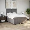 vidaXL &Kappa;&rho;&epsilon;&beta;ά&tau;&iota; Boxspring &mu;&epsilon; &Sigma;&tau;&rho;ώ&mu;&alpha; Taupe 140x190 &epsilon;&kappa;. &Upsilon;&phi;&alpha;&sigma;&mu;ά&tau;&iota;&nu;&omicron;