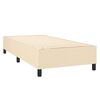 vidaXL Πλαίσιο κρεβατιού χωρίς στρώμα Κρέμα 80x200 cm Ύφασμα