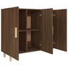 vidaXL Ντουλάπι Καφέ Δρυς 90 x 34 x 80 εκ. από Επεξεργασμένο Ξύλο