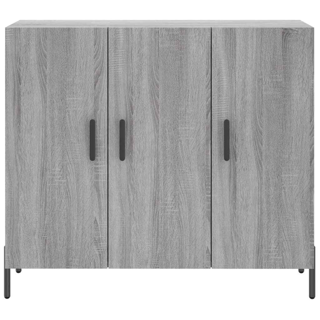 vidaXL Ντουλάπι Γκρι Sonoma 90 x 34 x 80 εκ. από Επεξεργασμένο Ξύλο