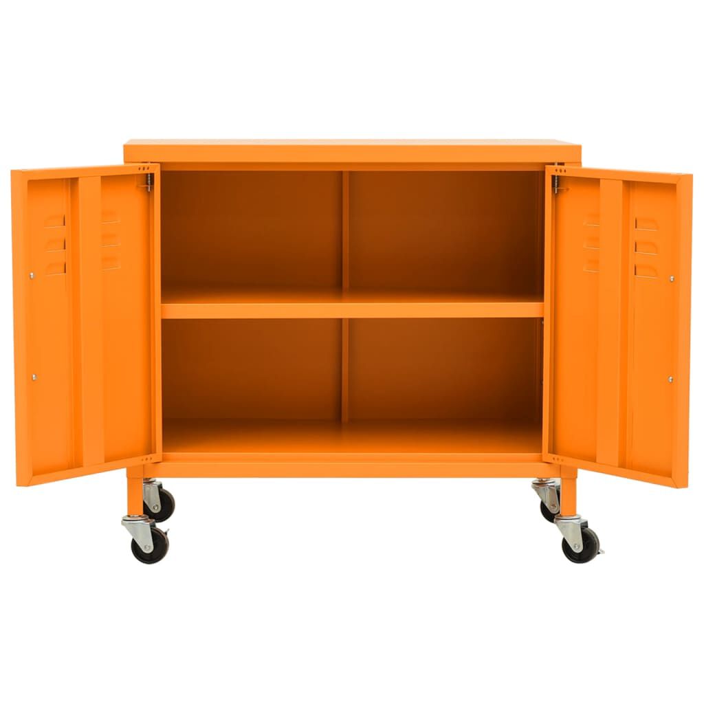 vidaXL Ντουλάπι Αποθήκευσης Πορτοκαλί 60 x 35 x 56 εκ. από Ατσάλι