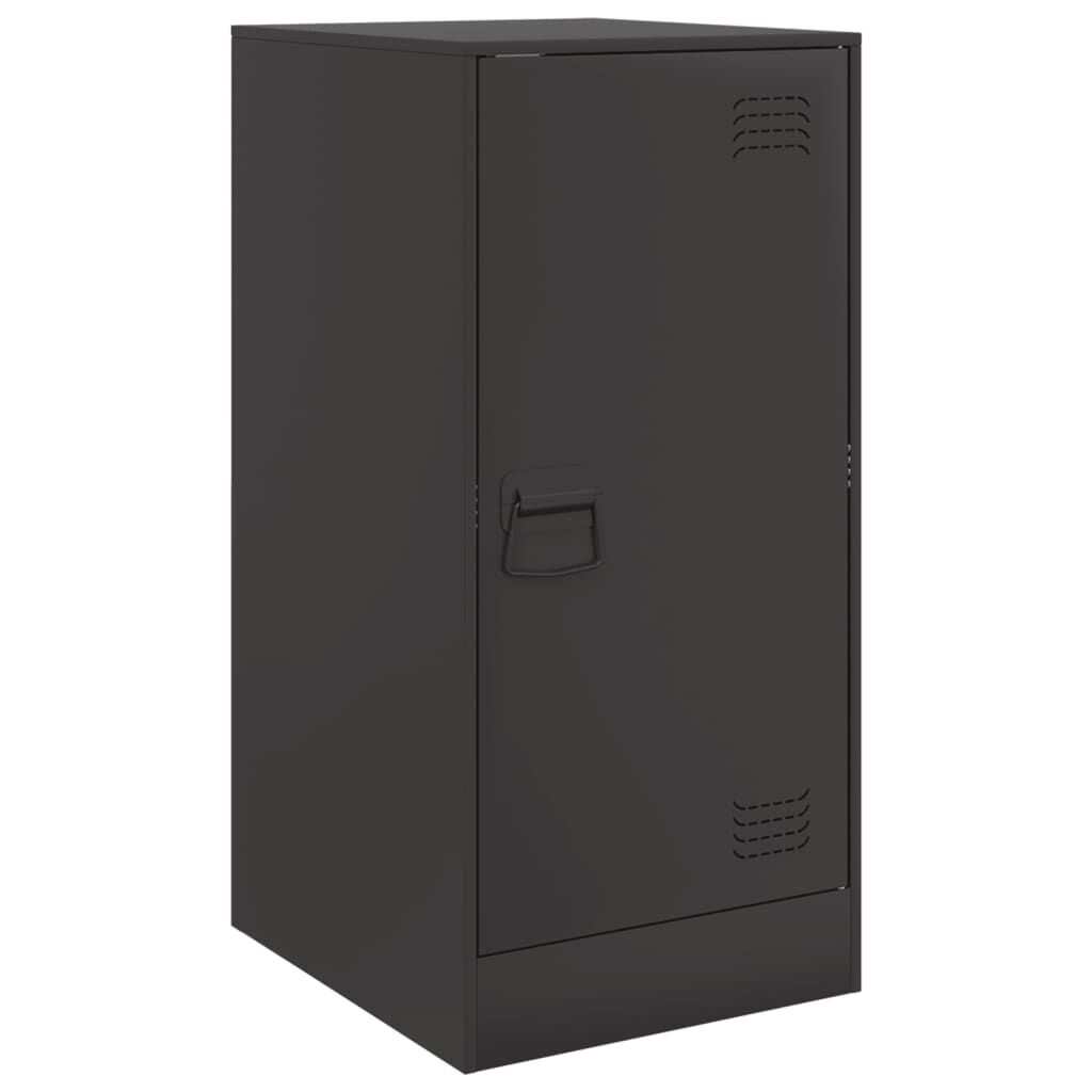 vidaXL Ντουλάπι Μαύρο 34,5x39x73 εκ. από Ατσάλι