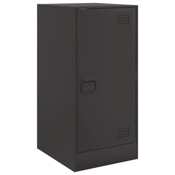 vidaXL Ντουλάπι Μαύρο 34,5x39x73 εκ. από Ατσάλι