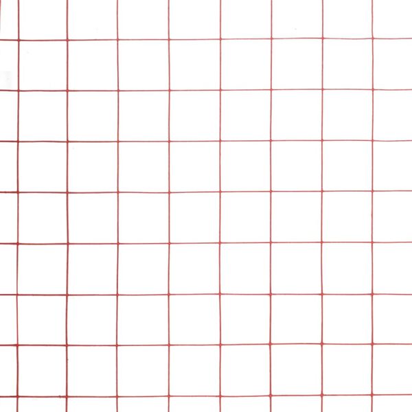 vidaXL Συρματόπλεγμα Κόκκινο 10x0,5 μ. Ατσάλι με Επικάλυψη PVC