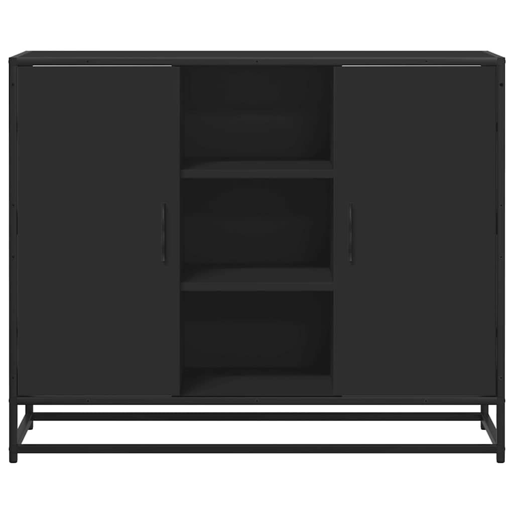 vidaXL Μπουφές Μαύρος 92x35x76 εκ. από Επεξεργασμένο Ξύλο