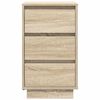 vidaXL Κομοδίνο με φώτα LED Sonoma Oak 38x34x65 cm