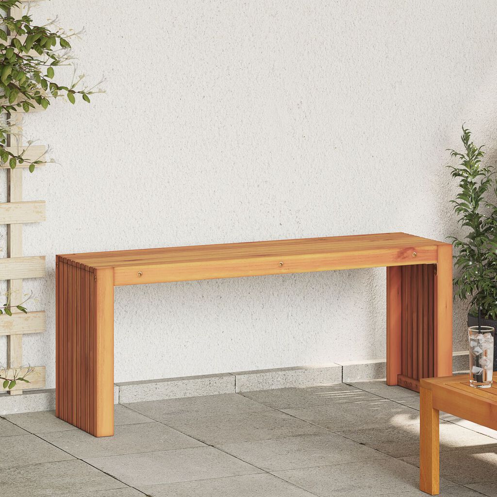 vidaXL Πάγκος Κήπου με Slatted Σχεδίαση 110x30x45 cm Μασίφ Ξύλο Acacia