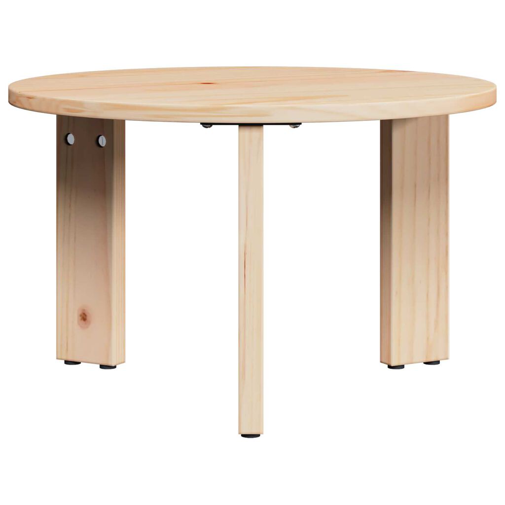vidaXL Τραπεζάκι σαλονιού 3 pcs Φυσικό 47.5 x 47.5 x 27 εκ.