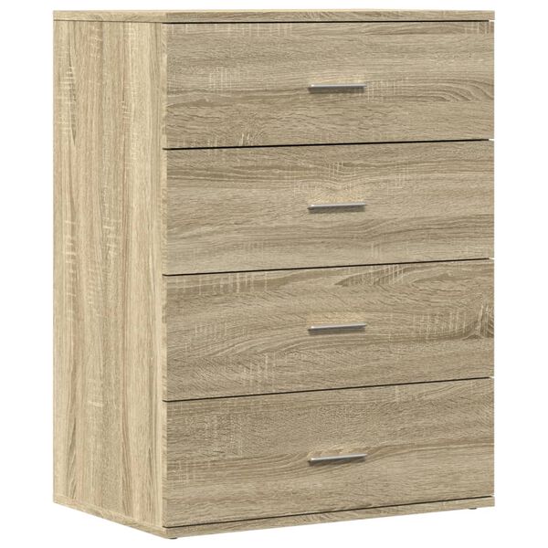 vidaXL Συρταριέρα Sonoma Δρυς 60x39x80 εκ. Επεξεργασμένο Ξύλο