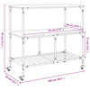 vidaXL Τρόλεϊ Κουζίνας Sonoma Γκρι 100x50x95 εκ. Επεξεργασμένο Ξύλο