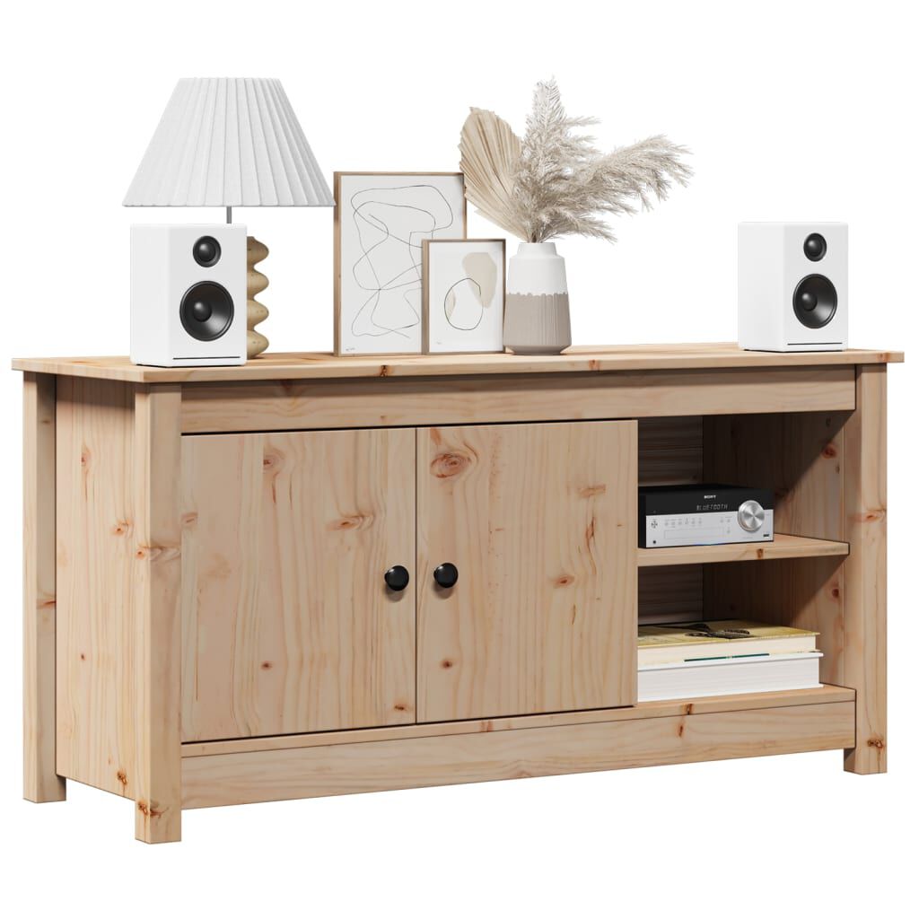 vidaXL Έπιπλο Τηλεόρασης 103 x 36,5 x 52 εκ. από Μασίφ Ξύλο Πεύκου