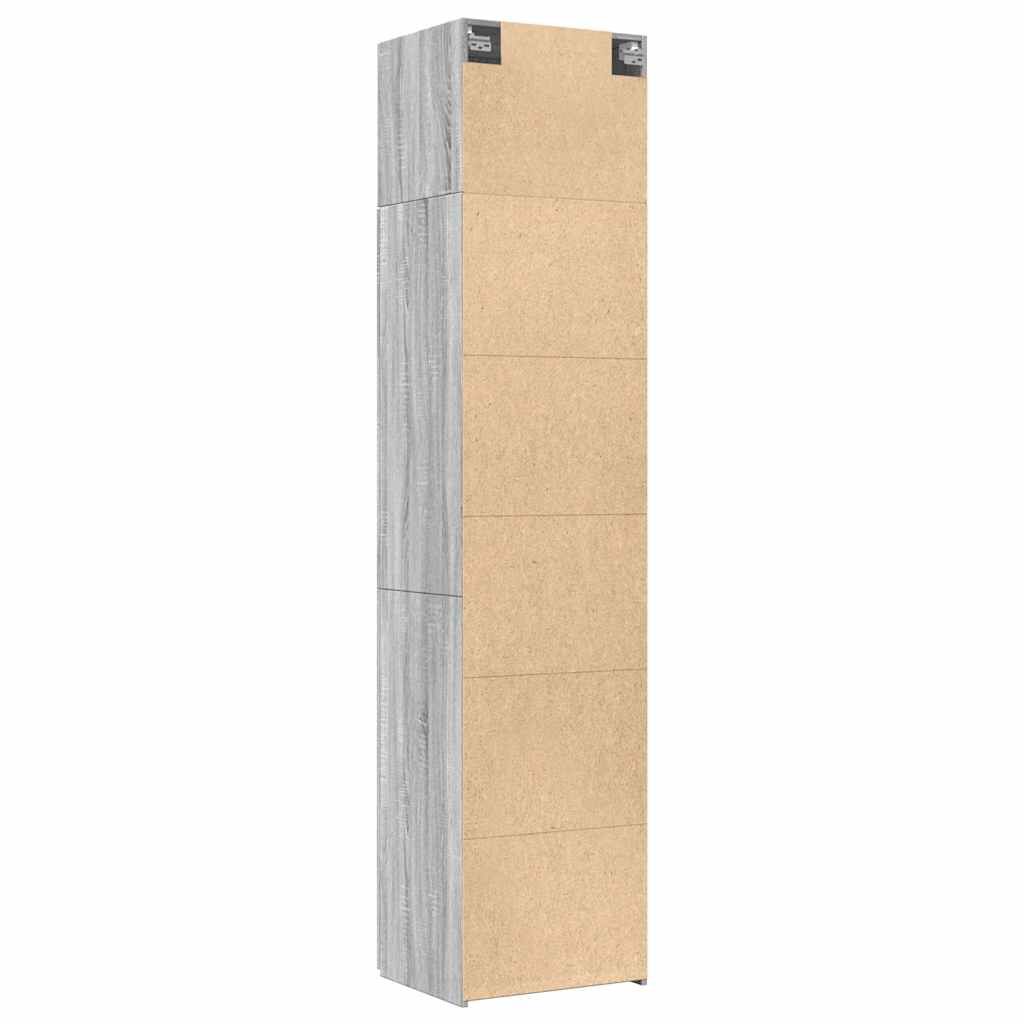 vidaXL Ντουλάπι Αποθήκευσης Στενό Δρυς 50x42,5x225 εκ. Επεξεργ. Ξύλο
