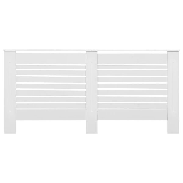 vidaXL Κάλυμμα Καλοριφέρ Λευκό 172 x 19 x 81,5 εκ. από MDF
