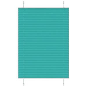 vidaXL Πλισέ περσίδα πετρόλ πράσινο 90x150 cm Πλάτος υφάσματος 89,4 cm