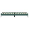 vidaXL Box Spring κρεβάτι χωρίς στρώμα σκούρο πράσινο 80x220εκ