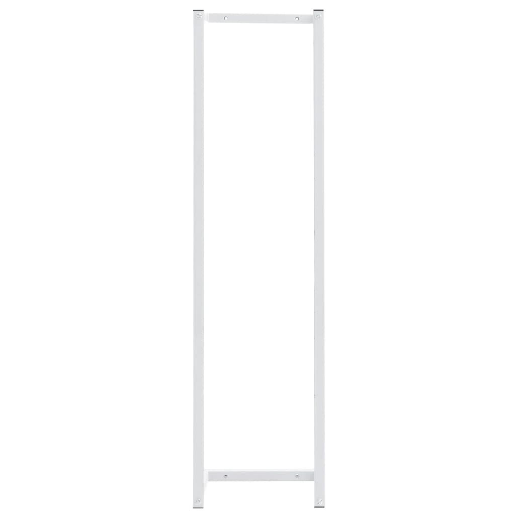 vidaXL Βάση για Πετσέτες Επιτοίχια Λευκή 25 x 20 x 95 εκ. Ατσάλινη