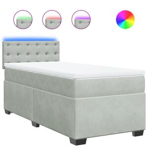 vidaXL &Kappa;&rho;&epsilon;&beta;ά&tau;&iota; Boxspring &mu;&epsilon; &Sigma;&tau;&rho;ώ&mu;&alpha; &Alpha;&nu;&omicron;&iota;&chi;&tau;ό &Gamma;&kappa;&rho;&iota; 80x200 &epsilon;&kappa;. &Beta;&epsilon;&lambda;&omicron;ύ&delta;&iota;&nu;&omicron;
