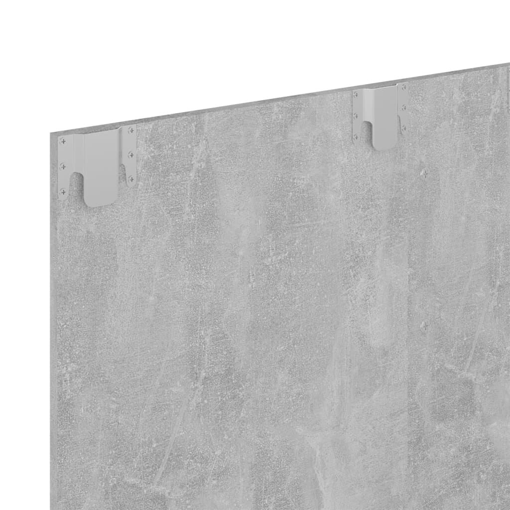 vidaXL Έπιπλο Τηλεόρασης Τοίχου Γκρι Σκυρ. 120x23,5x90 εκ. Μοριοσανίδα