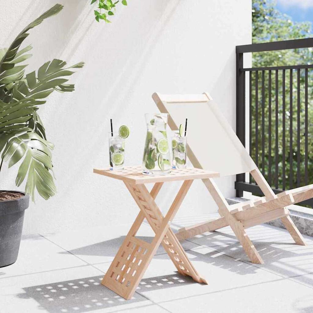 vidaXL Τραπεζάκι σαλονιού Καφέ 33 x 33 x 40.5 εκ Μασίφ ξύλο καρυδιάς