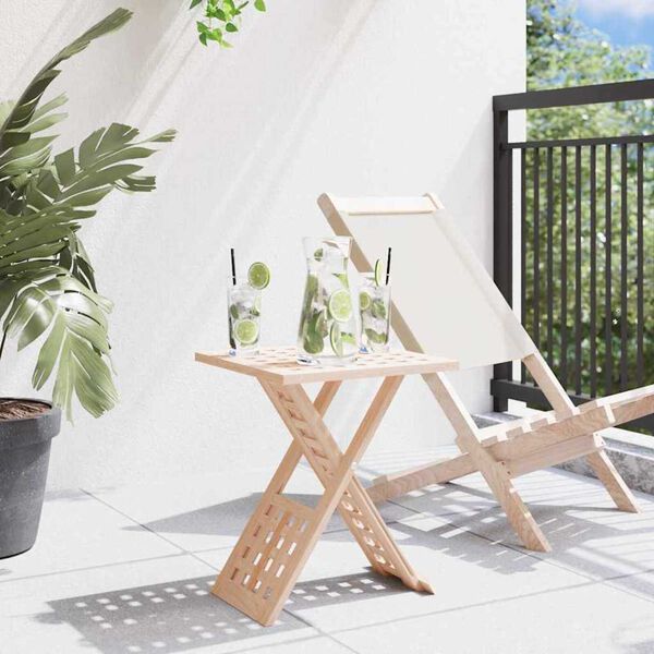 vidaXL Τραπεζάκι σαλονιού Καφέ 33 x 33 x 40.5 εκ Μασίφ ξύλο καρυδιάς