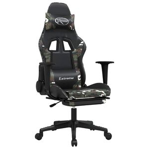 vidaXL &Kappa;&alpha;&rho;έ&kappa;&lambda;&alpha; Gaming &Mu;&alpha;&sigma;ά&zeta; &Upsilon;&pi;&omicron;&pi;ό&delta;&iota;&omicron; &Mu;&alpha;ύ&rho;&omicron;&sigmaf; &Pi;&alpha;&rho;&alpha;&lambda;&lambda;&alpha;&gamma;ή &Sigma;&upsilon;&nu;&theta;&epsilon;&tau;&iota;&kappa;ό &Delta;έ&rho;&mu;&alpha;