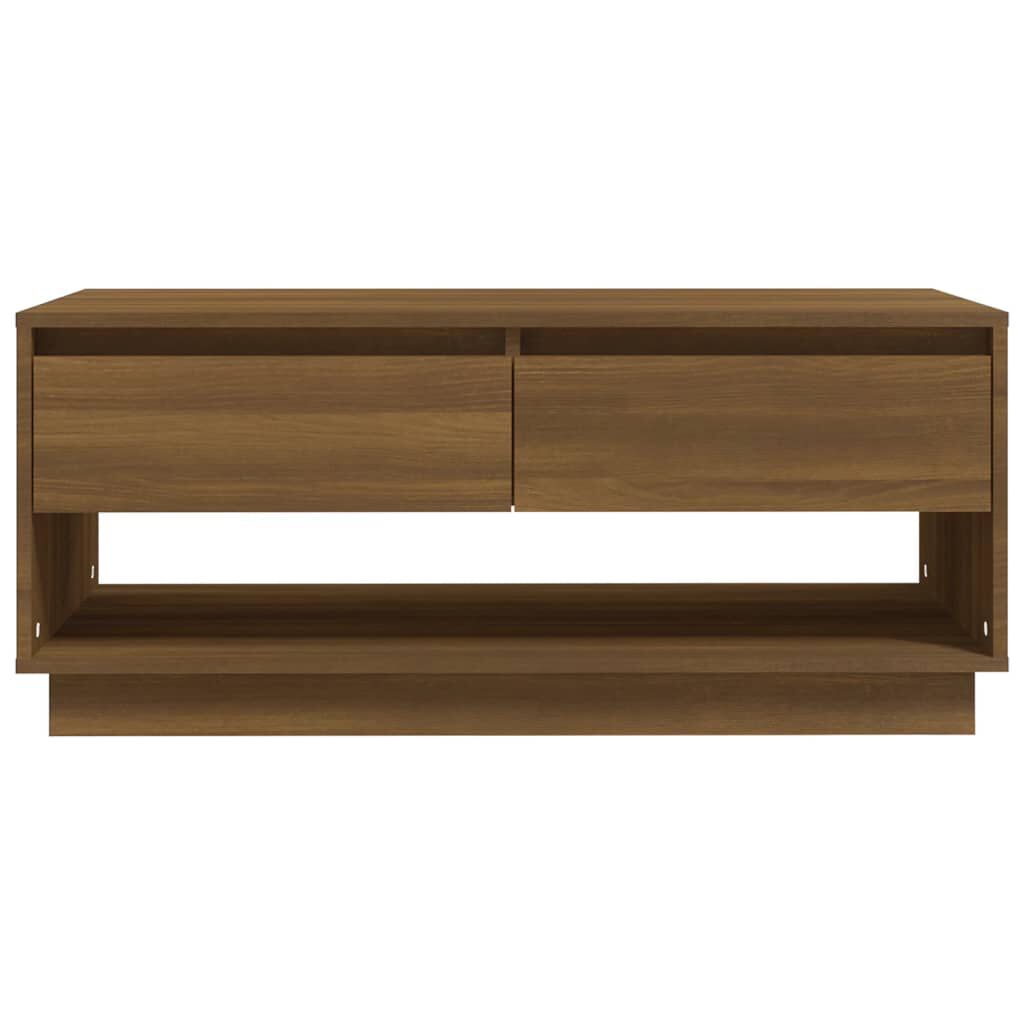 vidaXL Τραπεζάκι Σαλονιού Καφέ Δρυς 102x55x44 εκ. Επεξεργασμένο Ξύλο