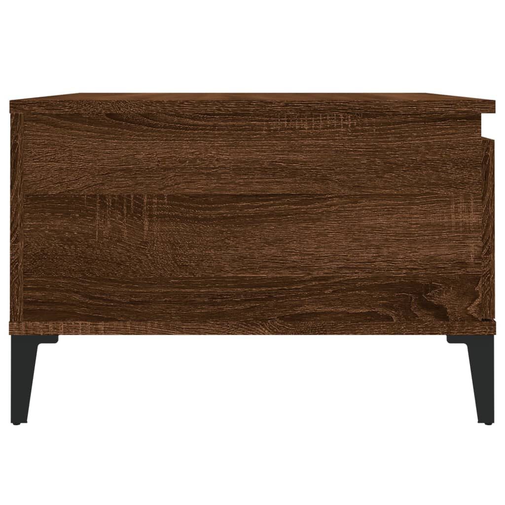 vidaXL Τραπεζάκι Σαλονιού Καφέ Δρυς 55x55x36,5 εκ. Επεξεργασμένο Ξύλο