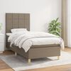 vidaXL &Kappa;&rho;&epsilon;&beta;ά&tau;&iota; Boxspring &mu;&epsilon; &Sigma;&tau;&rho;ώ&mu;&alpha; Taupe 80x200 &epsilon;&kappa;. &Upsilon;&phi;&alpha;&sigma;&mu;ά&tau;&iota;&nu;&omicron;