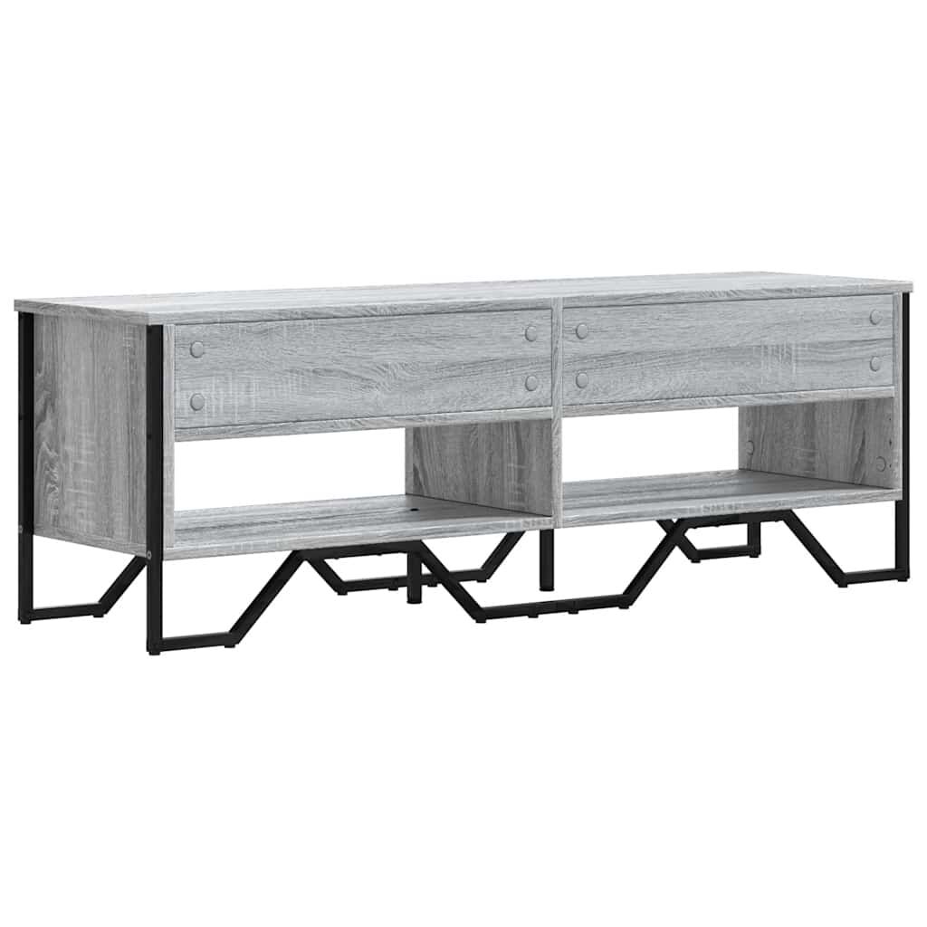 vidaXL Έπιπλο Τηλεόρασης Γκρι Sonoma 122x34x41 εκ. από Επεξεργ. Ξύλο