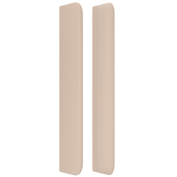 vidaXL Κρεβάτι Boxspring με Στρώμα Καπουτσίνο 180x200 εκ. Συνθ. Δέρμα