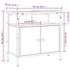 vidaXL Ντουλάπι Νιπτήρα Μπάνιου Καφέ Δρυς 60x30x60 εκ. Επεξ. Ξύλο
