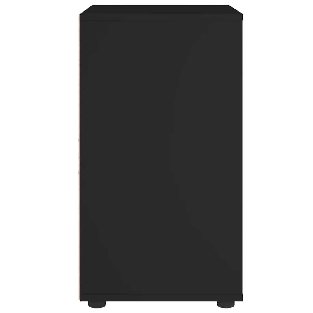vidaXL Sideboard "VISNES" Μαύρο 60x40x73 cm Ξύλο μηχανής
