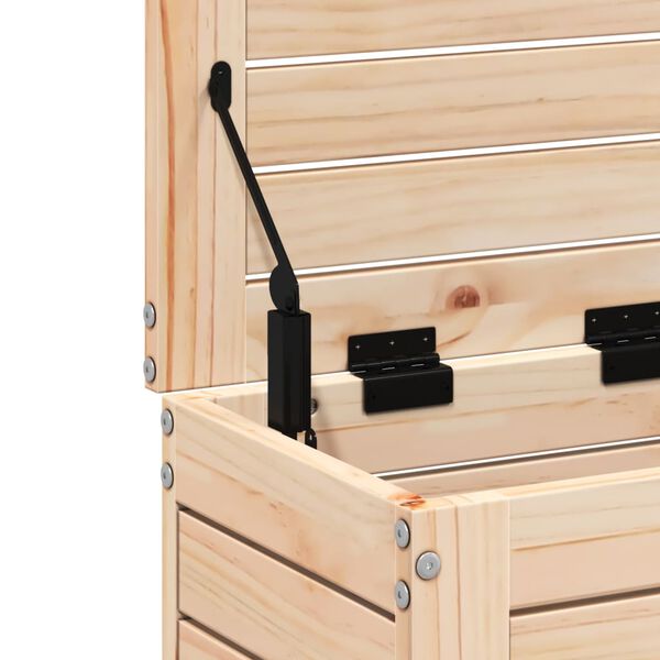 vidaXL Υποπόδιο Κήπου 62x31,5x52 εκ. από Μασίφ Ξύλο Πεύκου
