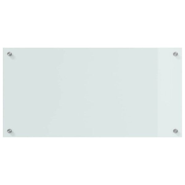 vidaXL Πίσω Πάνελ Κουζίνας Λευκό 80 x 40 cm σκληρυμένο γυαλί