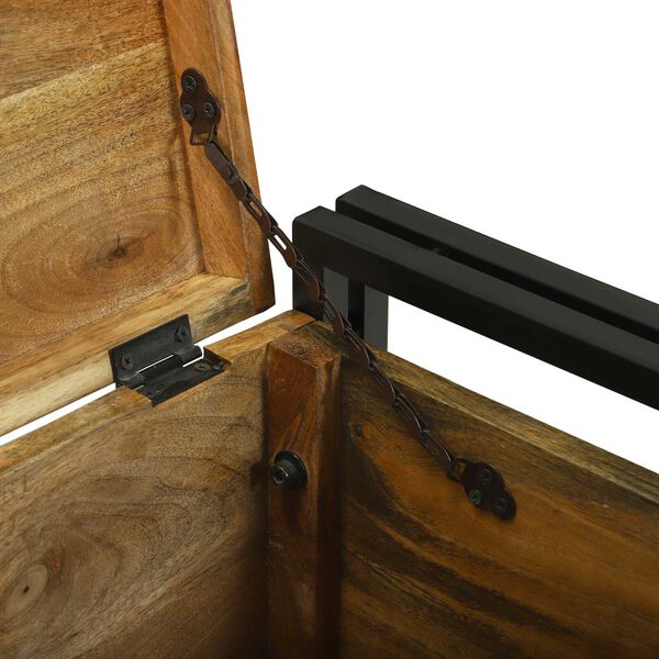 vidaXL Κουτί αποθήκευσης 50 x 50 x 50 cm ακατέργαστο ξύλο μάνγκο