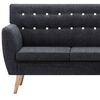 vidaXL Καναπές Γωνιακός Σκούρο Γκρι 171,5 x 138 x 81,5 εκ. Υφασμάτινος