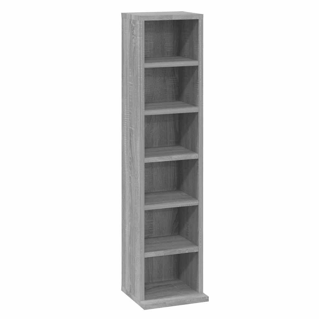 vidaXL Έπιπλο για CD Γκρι Sonoma 21x20x88 εκ. από Επεξεργασμένο Ξύλο