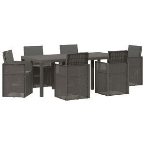 vidaXL &Sigma;έ&tau; &phi;&alpha;&gamma;&eta;&tau;&omicron;ύ &gamma;&iota;&alpha; &kappa;ή&pi;&omicron; 7 pcs &Alpha;&nu;&omicron;&iota;&chi;&tau;ό &Gamma;&kappa;&rho;&iota; &kappa;&alpha;&iota; &Alpha;&nu;&theta;&rho;&alpha;&kappa;ί PP