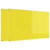vidaXL Πίσω Πάνελ Κουζίνας 2 pcs Κίτρινο 100 x 60 cm σκληρυμένο γυαλί