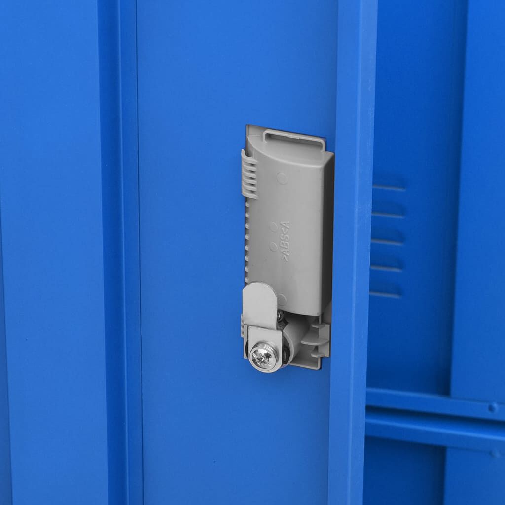vidaXL Φοριαμοί 2 τεμ. Ανοιχτό Γκρι/Μπλε 90 x 45 x 92,5 εκ. Ατσάλινοι